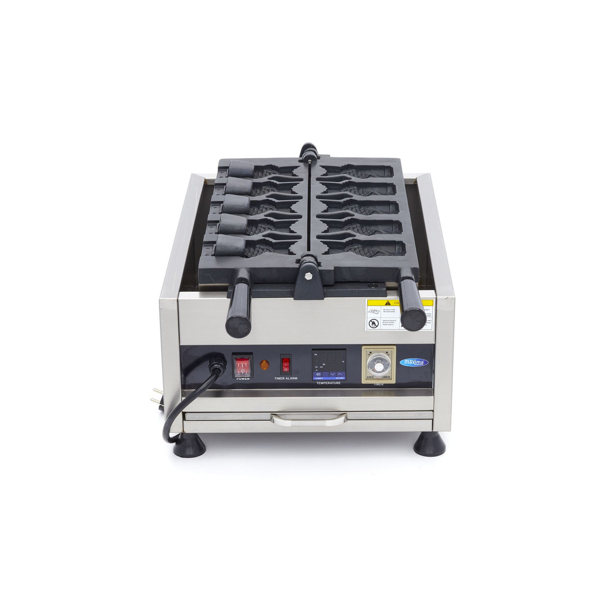 Gaufrier - 5 formes de taiyaki / poisson - rotatif - numérique – Maxima 09374182