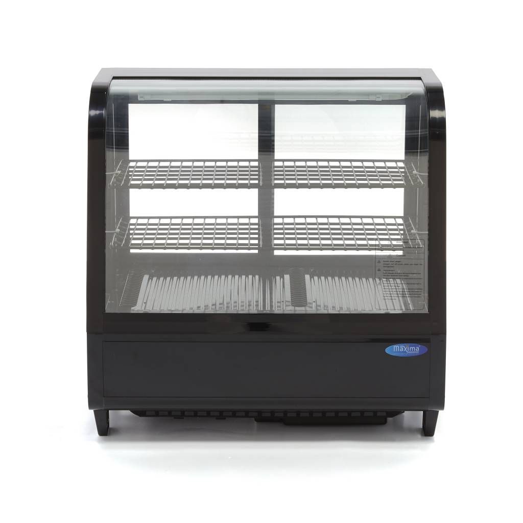 Vitrine à gâteaux - 100 L - 68 cm - porte coulissante arrière – Maxima 09400831