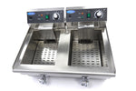 Friteuse - 2 x 13 L - 2 paniers - avec robinet de vidange – Maxima 09365231