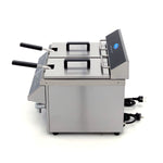 Friteuse - 2 x 8 L - 2 paniers - induction - avec robinet de vidange – Maxima 09371095
