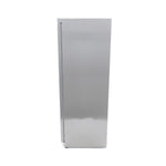 Réfrigérateur - 600 L - 4 étagères réglables - acier inoxydable – Maxima 09405028