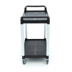 Chariot de service - 2 étagères en plastique - 103 x 50,5 cm – Maxima 09507004