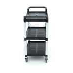 Chariot de service - 3 étagères en plastique - 86,5 x 42,5 cm – Maxima 09507001