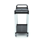 Chariot de service - 2 étagères en plastique - 86,5 x 42,5 cm – Maxima 09507003