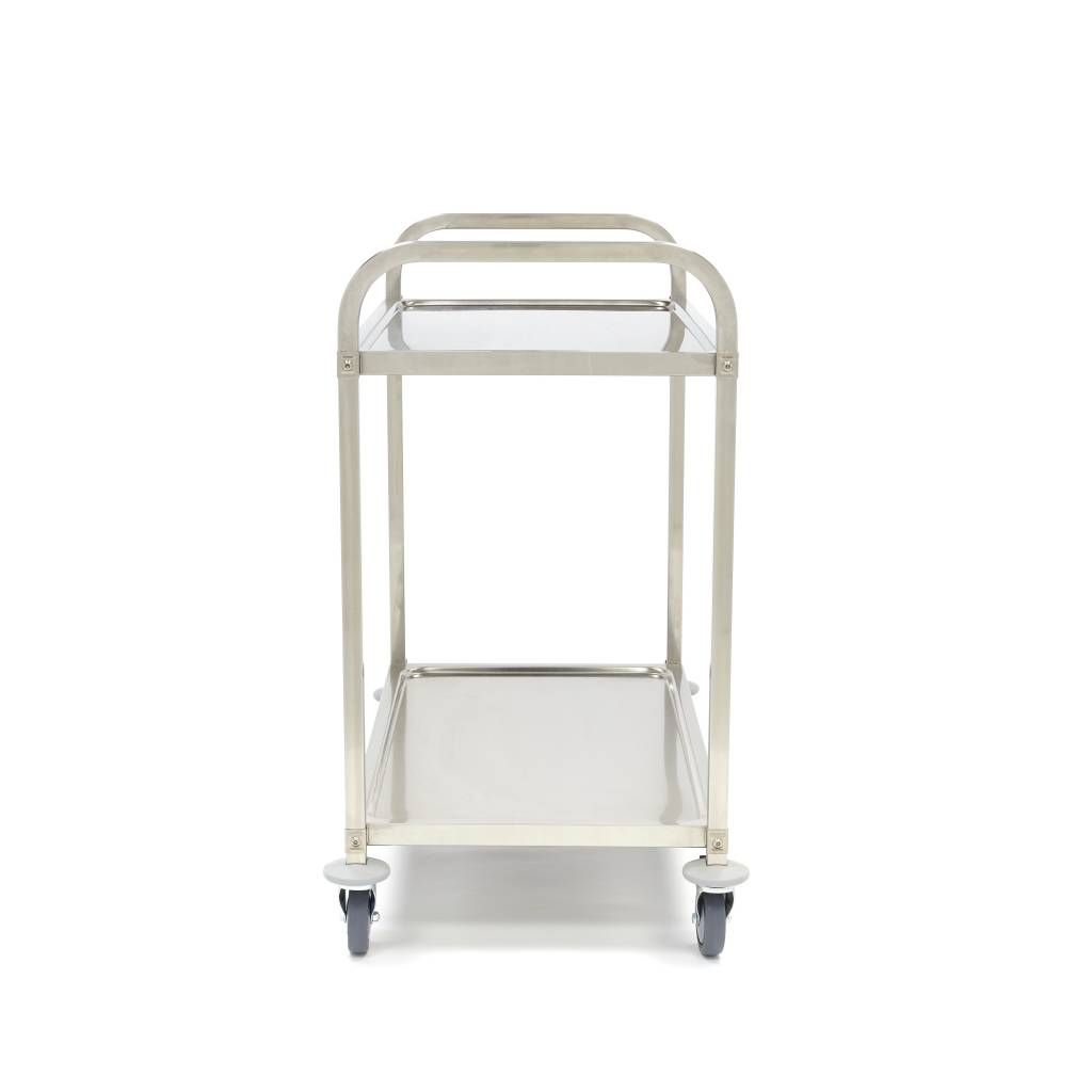 Chariot en acier inoxydable - 2 étagères – Maxima 09300545