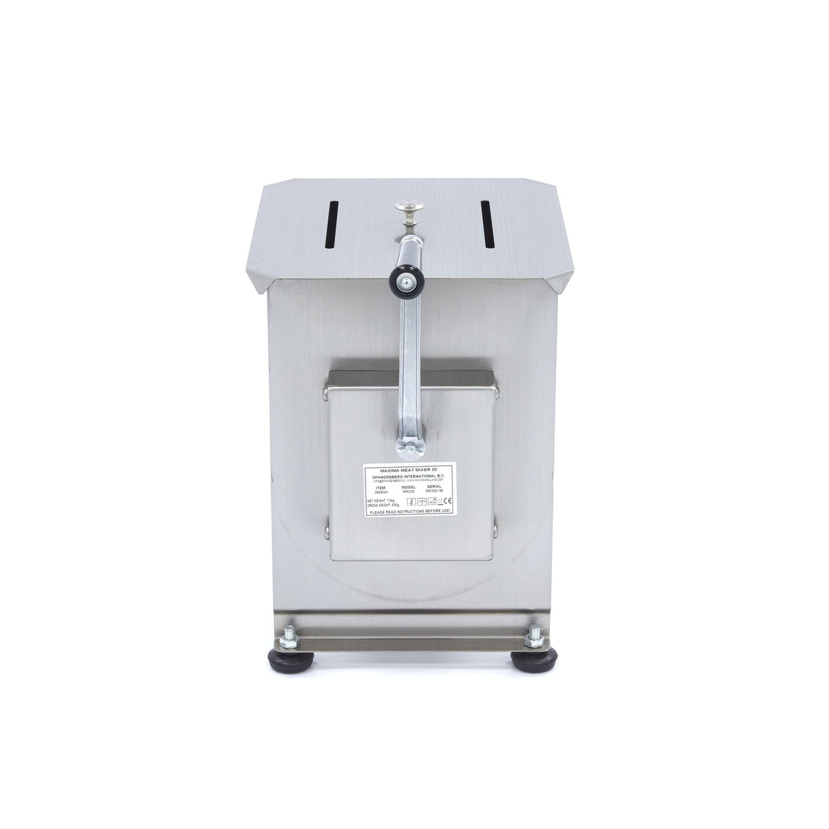 Mélangeur á viande - 20 L - 16 kg viande - axle unique - manuel – Maxima 09300441
