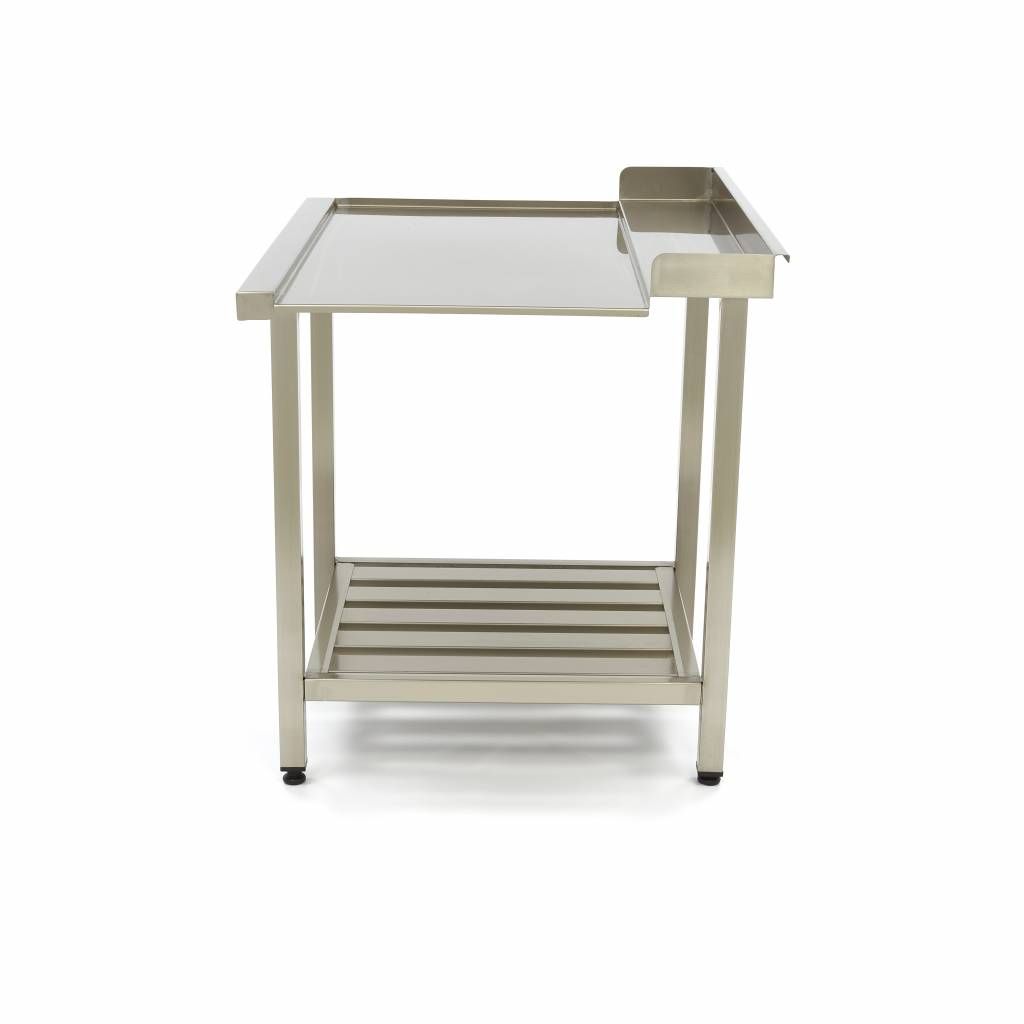 Table lave-vaisselle - 70 x 75 cm - gauche - avec dosseret et étagère de rangement – Maxima 09201029