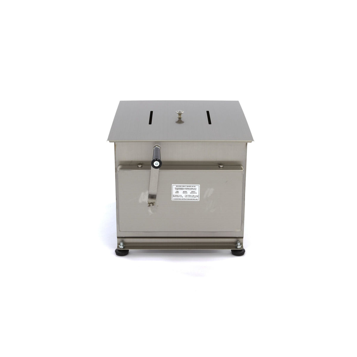 Mélangeur à viande - 40 L - 35 kg viande - axle double - manuel – Maxima 09368001