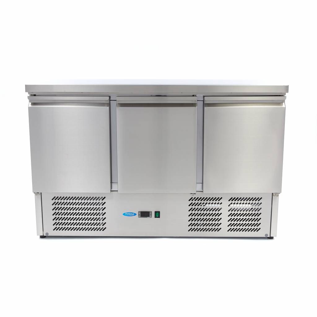 Réfrigérateur de comptoir - 137 cm - 3 portes – Maxima 09400435