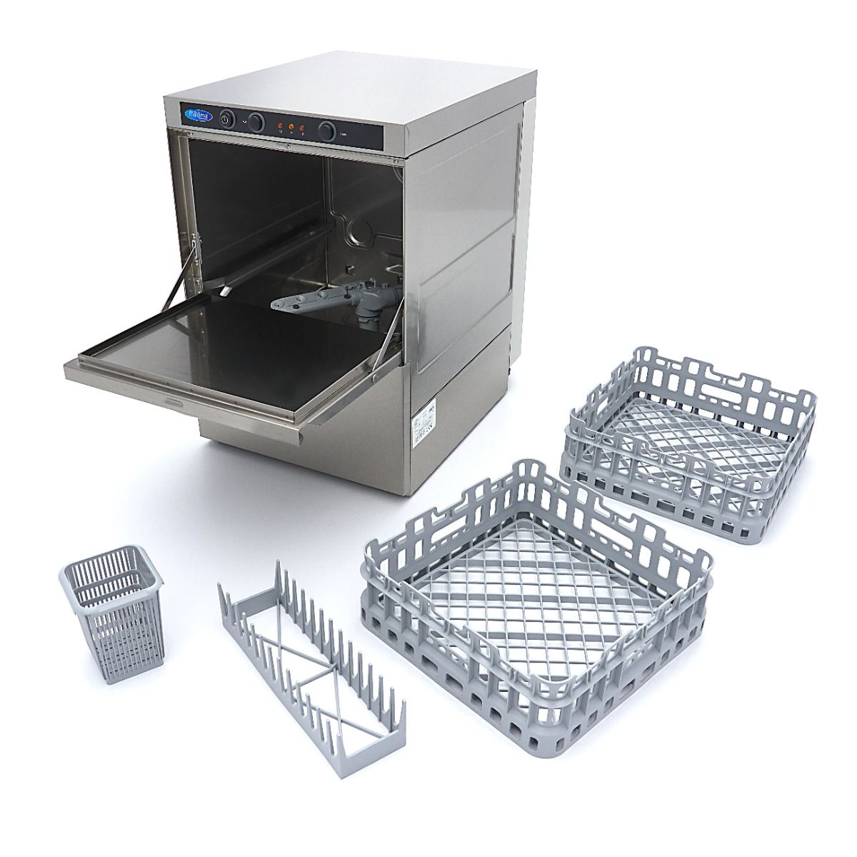 Lave-verres - 35 x 35 cm - avec pompe d'aide au rinçage – Maxima 09240000