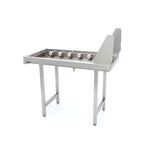 Table à rouleaux droits en acier inoxydable - pour convoyeur à paniers lave-vaisselle – Maxima 09240121