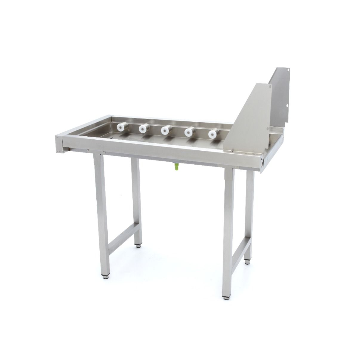 Table à rouleaux droits en acier inoxydable - pour convoyeur à paniers lave-vaisselle – Maxima 09240121