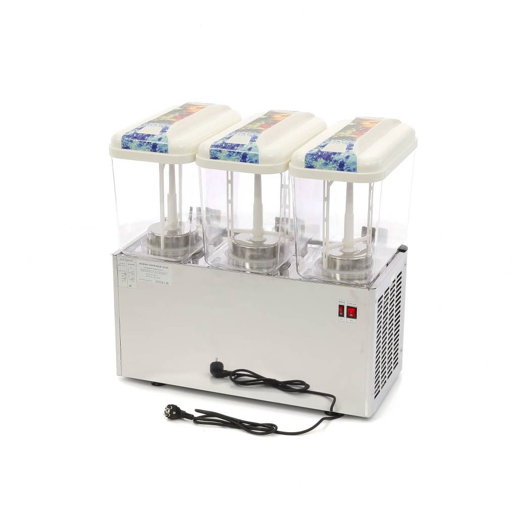 Dispensateur de boissons - 3 x 18 L -  électrique - incl mécanisme d'agitation – Maxima 09300540