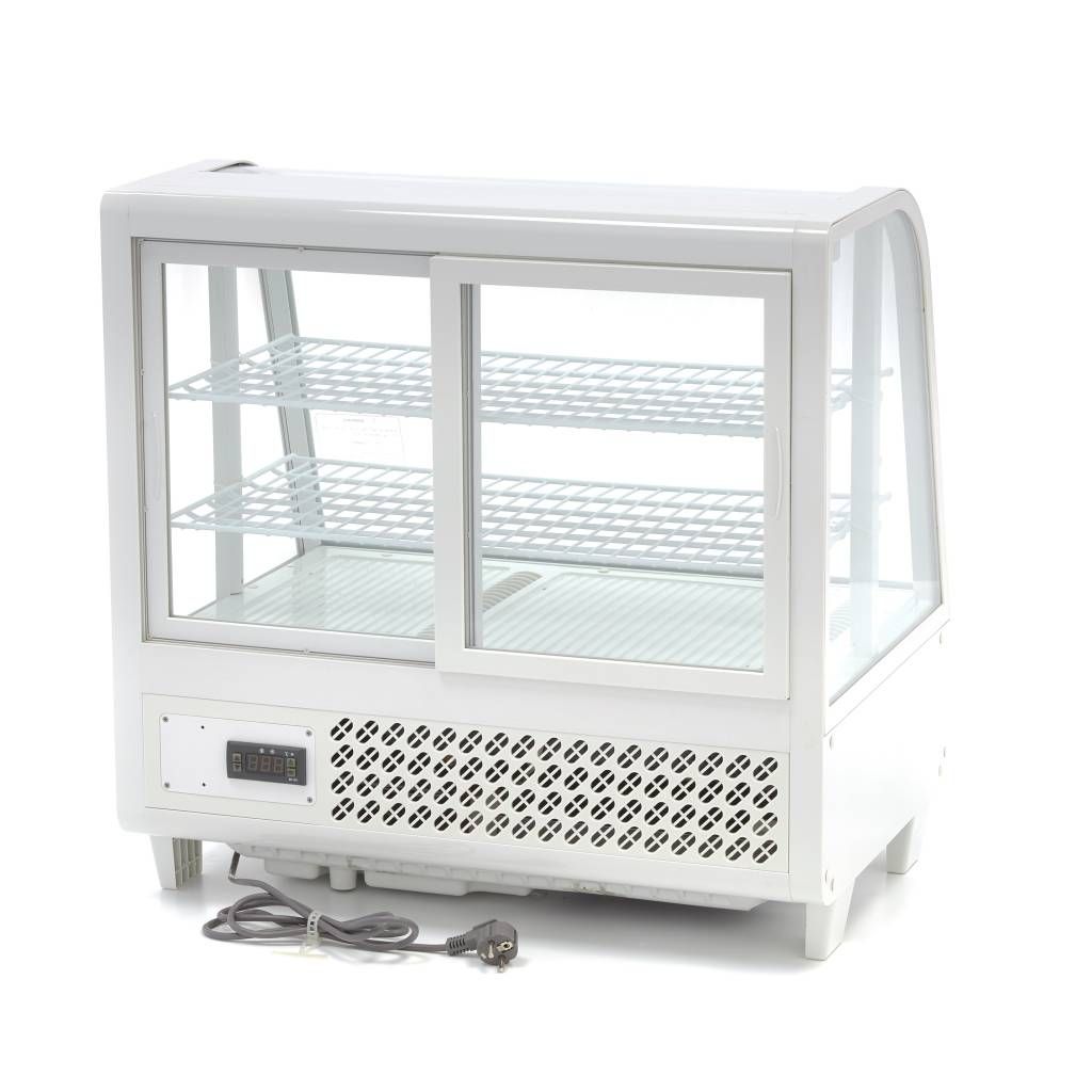 Vitrine à gâteaux - 100 L - 68 cm - blanc – Maxima 09400836