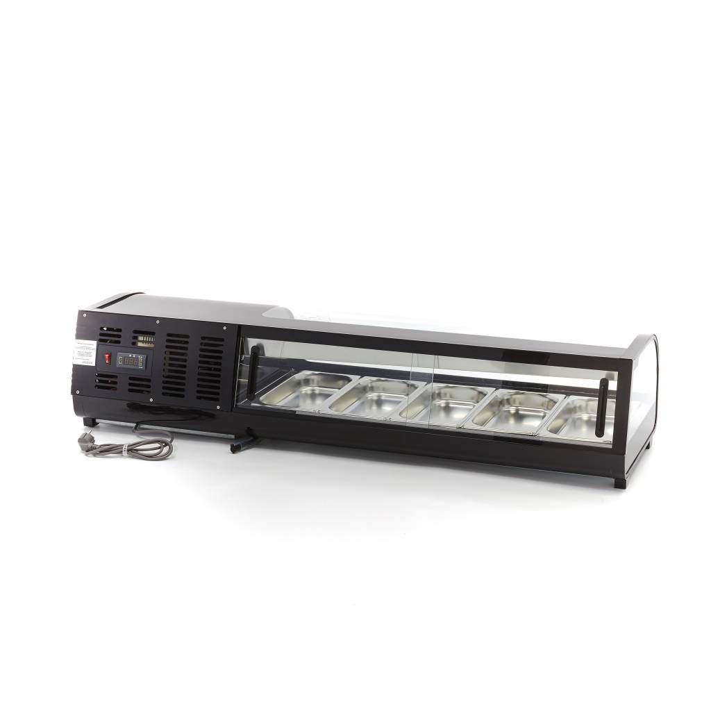 Présentoir de sushis et de tapas - 52 L - incl 5 x 1/3 GN -  modèle de table – Maxima 09400865