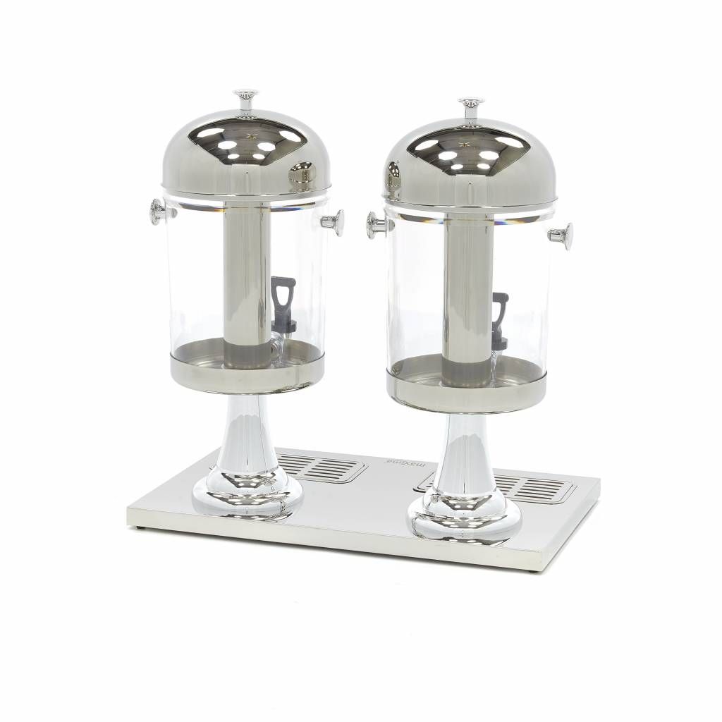 Dispensateur de boissons - 2 x 8 L - tube de refroidissement central - fonctionne sans électricité – Maxima 09300542