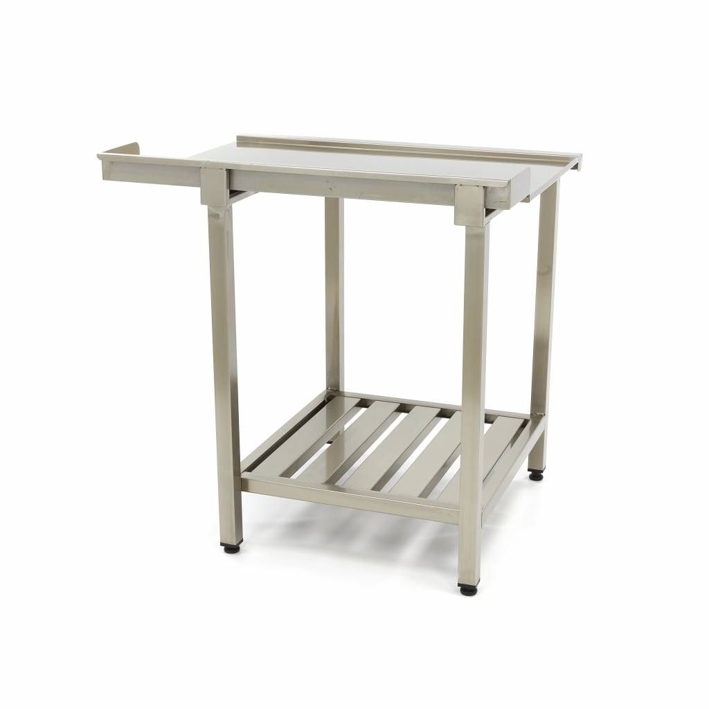 Table lave-vaisselle - 70 x 75 cm - gauche - avec dosseret et étagère de rangement – Maxima 09201029