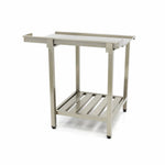 Table lave-vaisselle - 120 x 75 cm - gauche - avec dosseret et étagère de rangement – Maxima 09201037