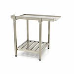 Table lave-vaisselle - 70 x 75 cm - droite - avec dosseret et étagère de rangement – Maxima 09201032