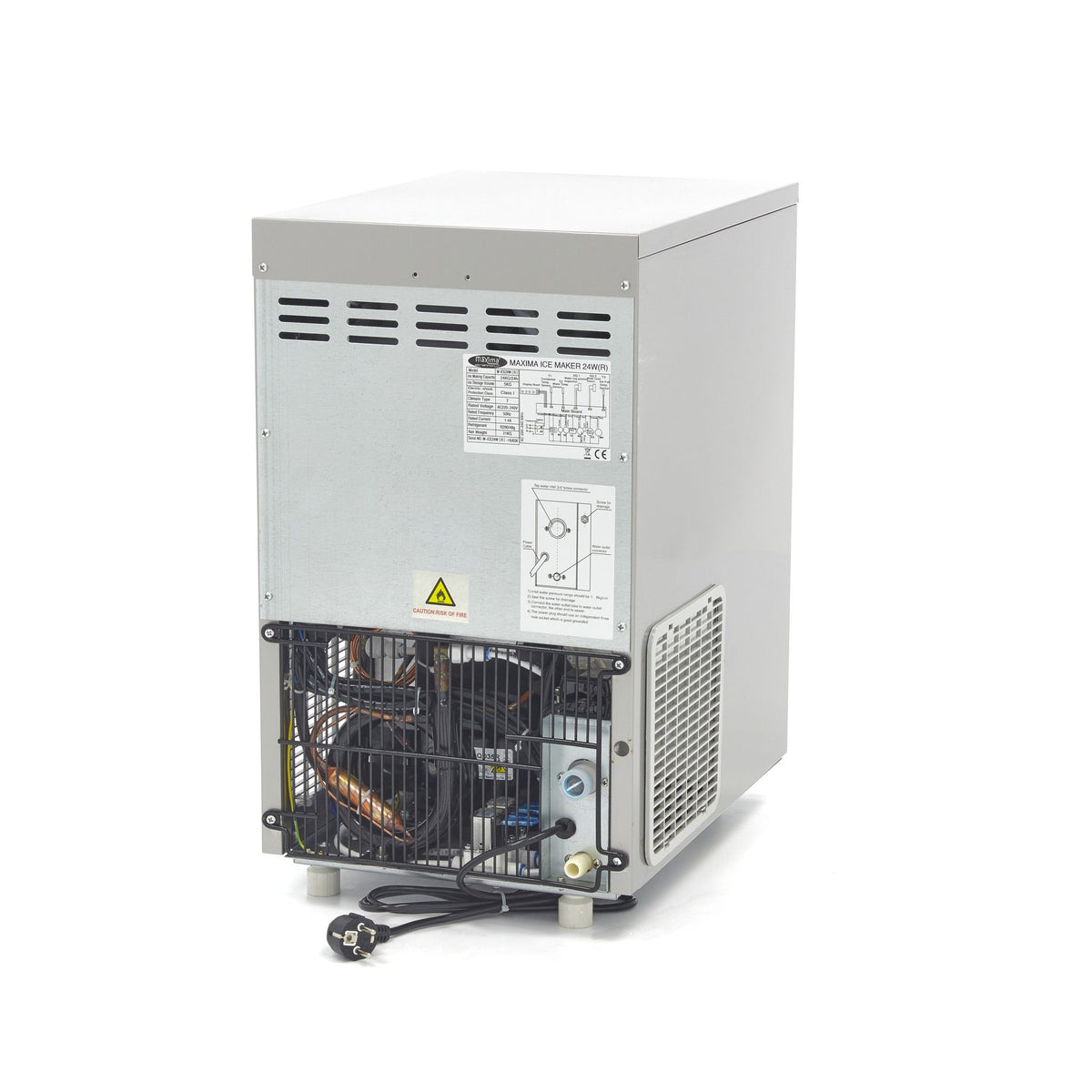 Machine à glaçons - 24 kg/jour - glaçons creux - refroidissement par eau – Maxima 09300123