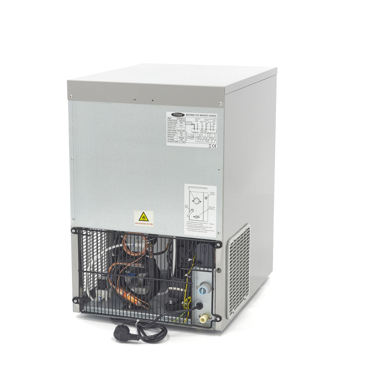 Machine à glaçons - 45 kg/jour - glaçons creux - refroidissement par eau – Maxima 09300127