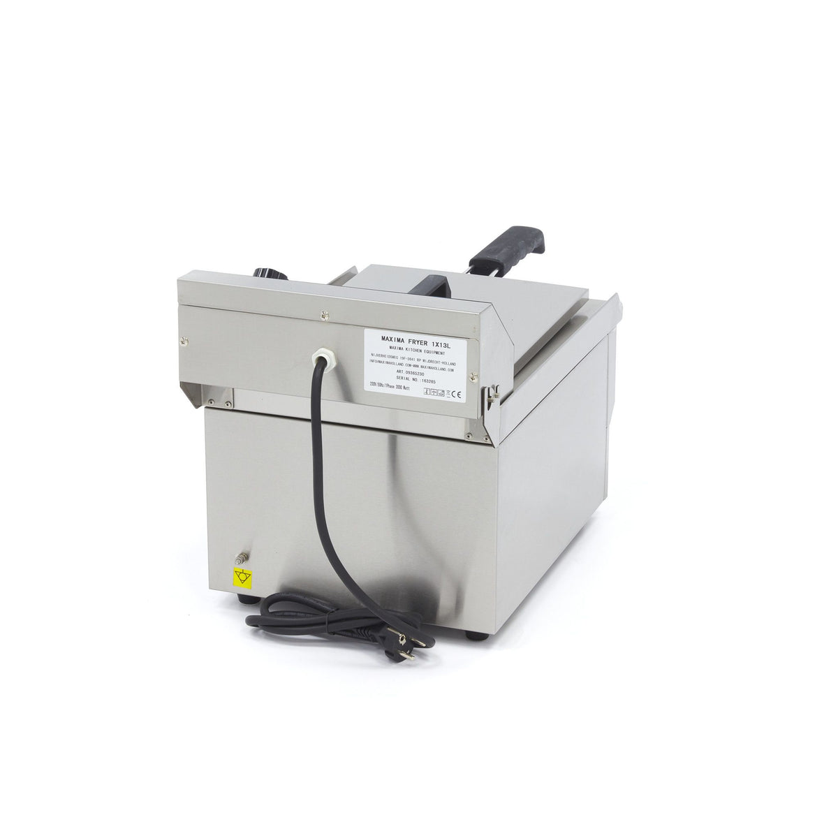 Friteuse - 13 L - 1 panier - avec robinet de vidange – Maxima 09365230