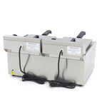 Friteuse - 2 x 13 L - 2 paniers - avec robinet de vidange – Maxima 09365231
