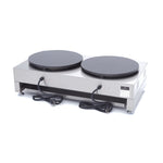 Crêpière - double crêpes - 2 x 40 cm - incl. tartineur de pâte à frire – Maxima 09374071
