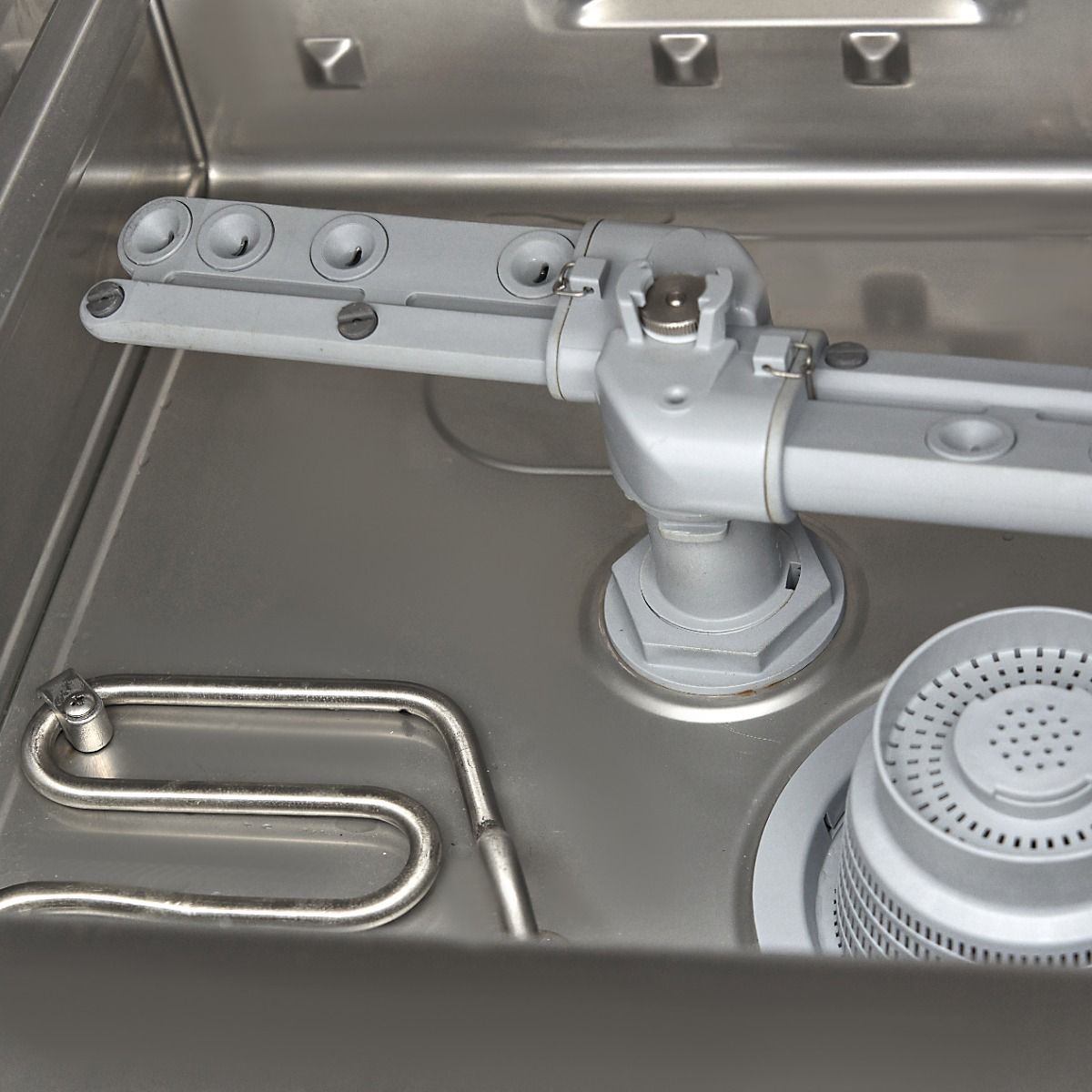 Lave-verres - 35 x 35 cm - avec drain, aide à rinçage et pompe à savon – Maxima 09240010