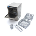Lave-verres - 35 x 35 cm - avec drain, aide à rinçage et pompe à savon – Maxima 09240010