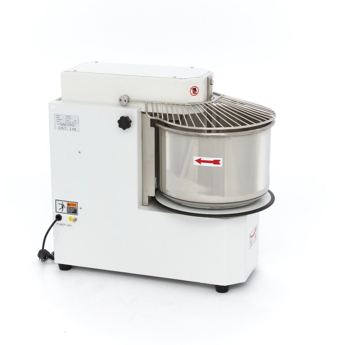 Pétrin à spirale / pétrin à pâte - 30 L - 18 kg de pâte - 2 vitesses - bol amovible – Maxima 09361906