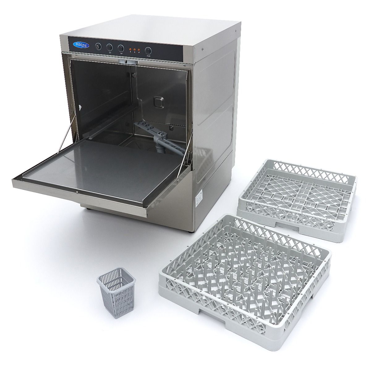 Lave-vaisselle sous plan - 50 x 50 cm - avec pompes de vidange, d'aide au rinçage et de savon - 230V – Maxima 09240050