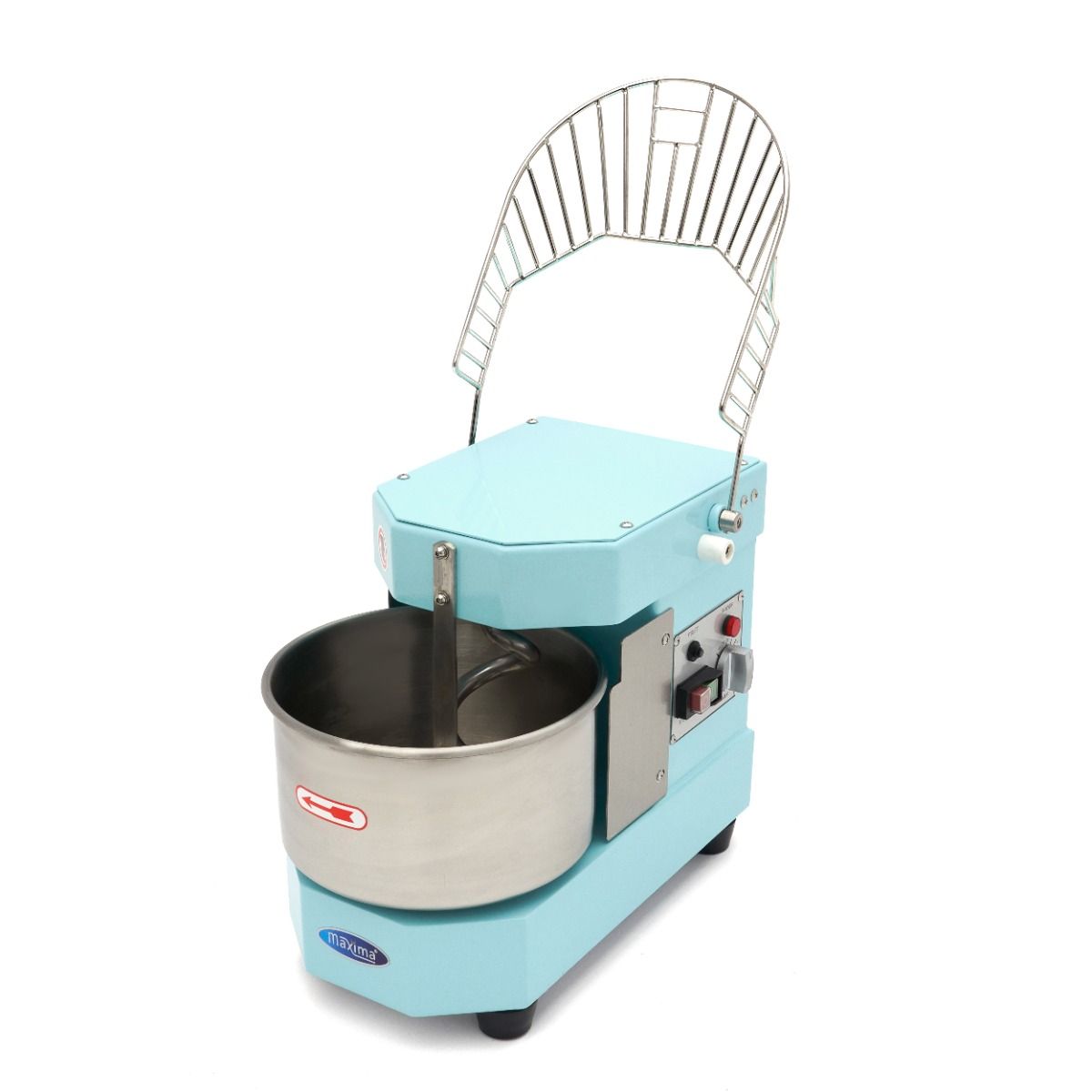 Pétrin à spirale / pétrin à pâte - 8 L - 4,5 kg de pâte - Bleu – Maxima 09361003