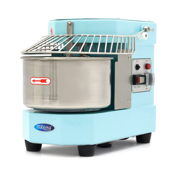 Pétrin à spirale / pétrin à pâte - 8 L - 4,5 kg de pâte - Bleu – Maxima 09361003