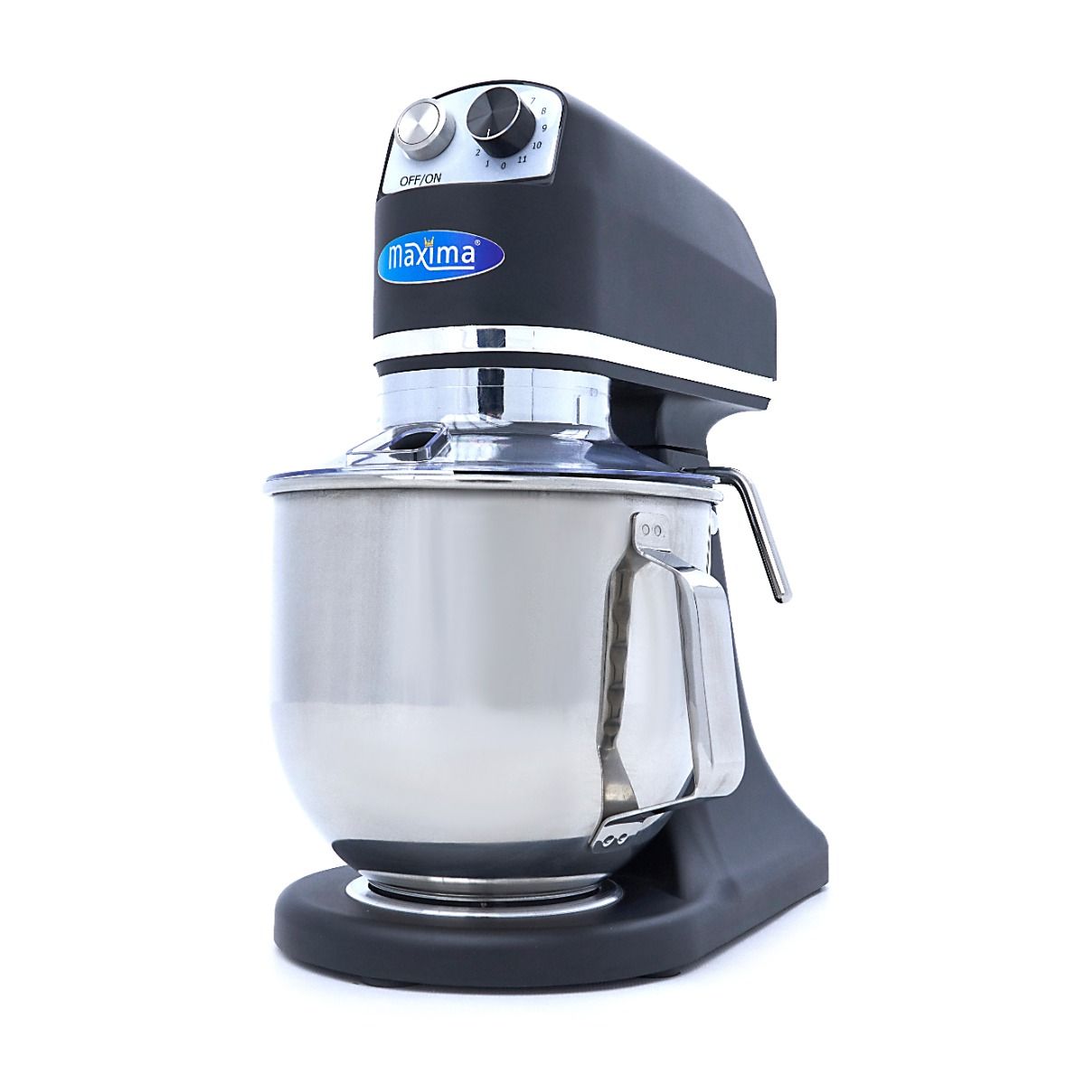 Mixer planétaire - 7 L - jusqu'à 2 kg de pâte - noir mat – Maxima 09360785