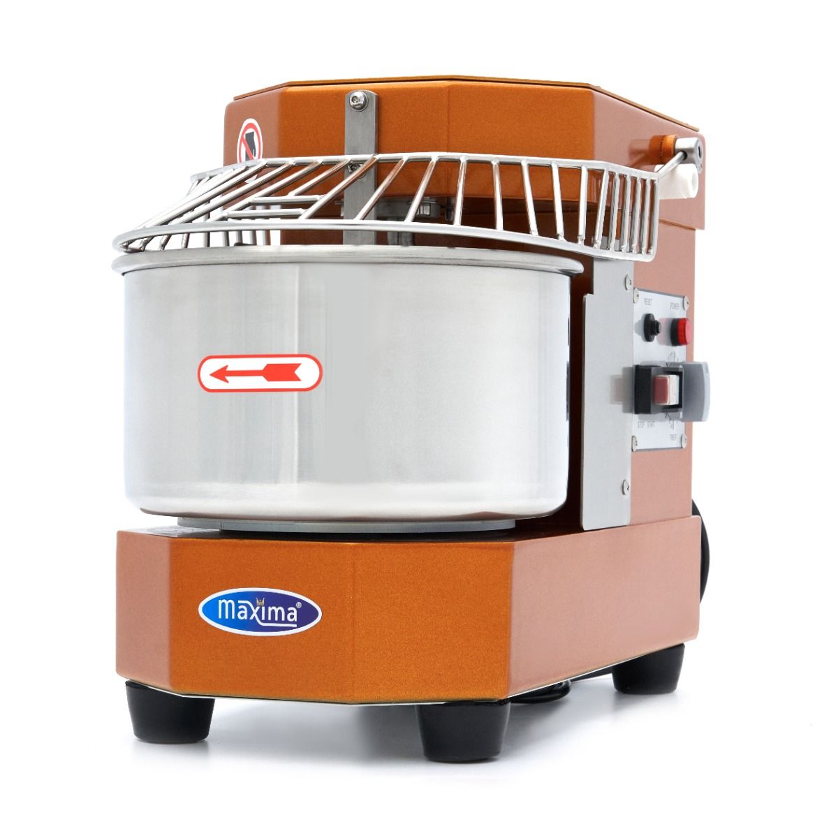 Pétrin à spirale / pétrin à pâte - 8 L - 4,5 kg de pâte - or – Maxima 09361011