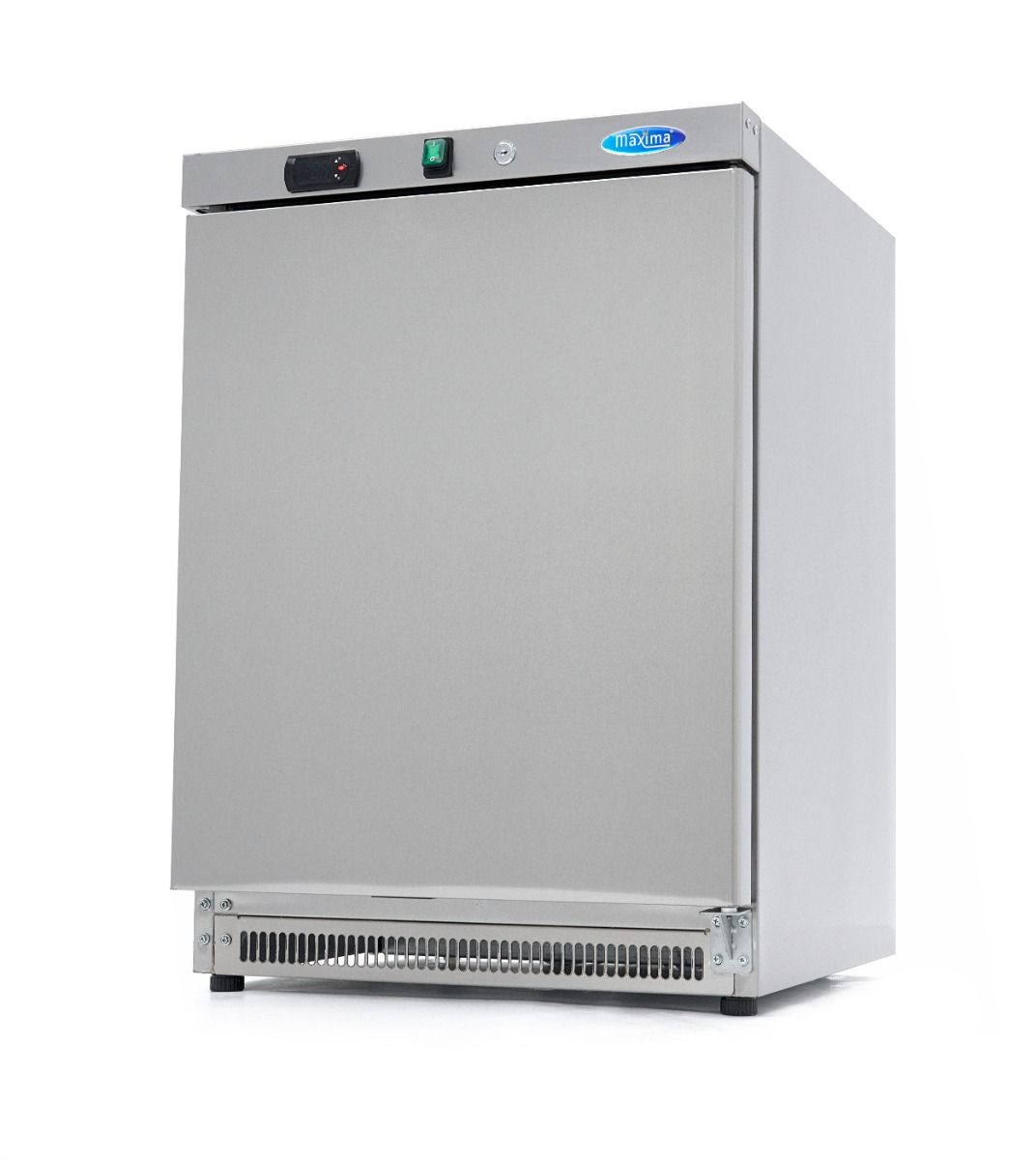 Réfrigérateur - 200 L - 3 étagères réglables - acier inoxydable – Maxima 09405004
