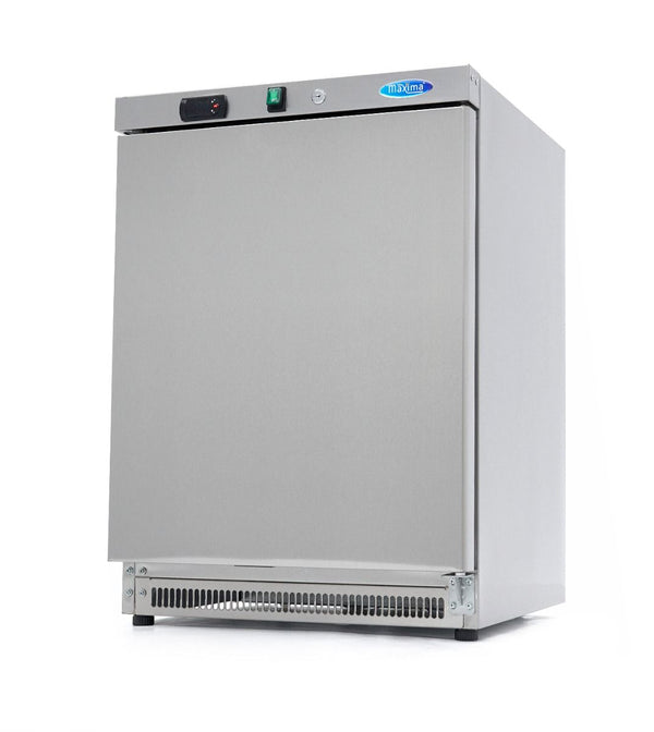 Réfrigérateur - 200 L - 3 étagères réglables - acier inoxydable – Maxima 09405004