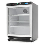 Réfrigérateur - 200 L - noir - avec porte en verre – Maxima 09405008