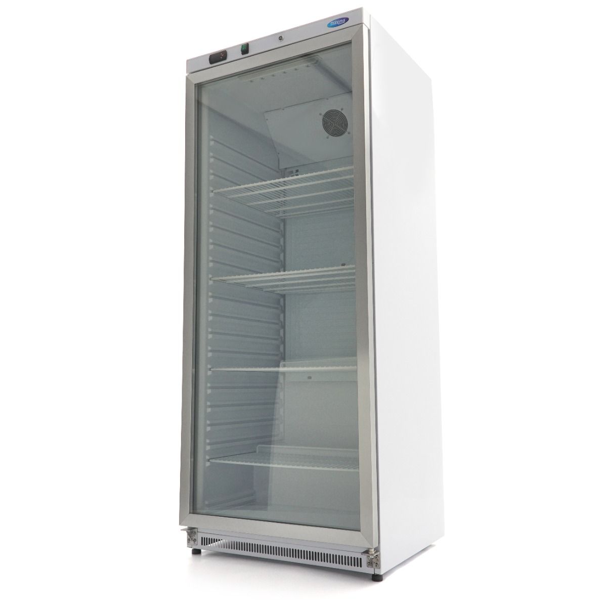 Réfrigérateur - 600 L - blanc - avec porte en verre – Maxima 09405030
