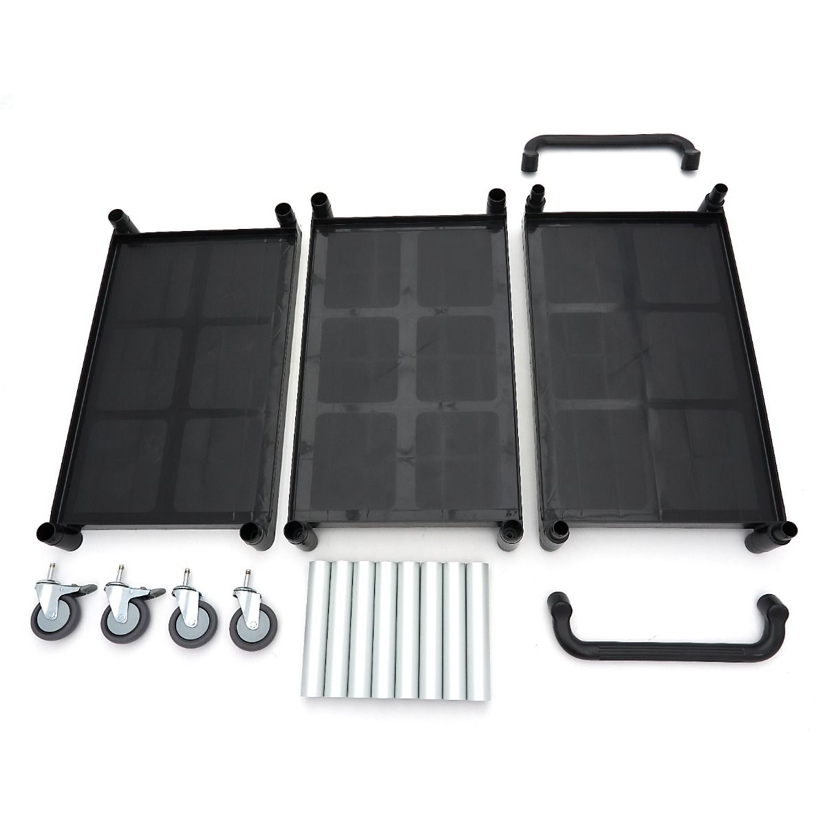 Chariot de service - 3 étagères en plastique - 103 x 50,5 cm – Maxima 09507002