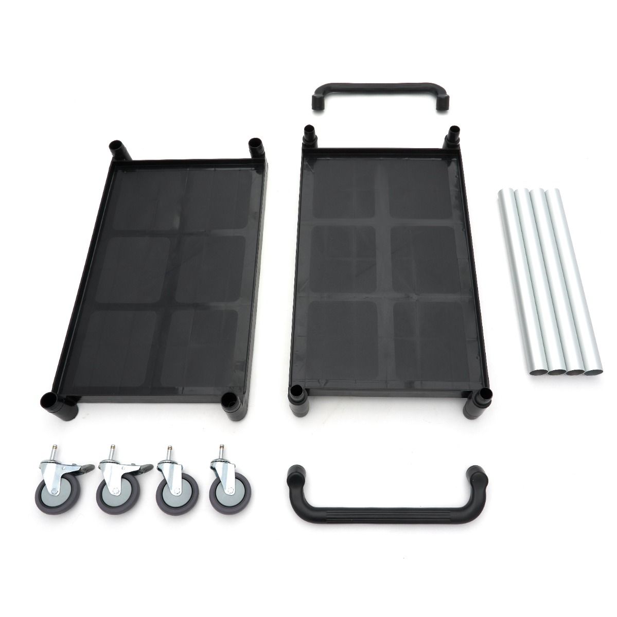 Chariot de service - 2 étagères en plastique - 103 x 50,5 cm – Maxima 09507004