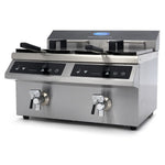 Friteuse - 2 x 8 L - 2 paniers - induction - avec robinet de vidange – Maxima 09371095