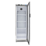 Réfrigérateur - 400 L - acier inoxydable - avec porte en verre – Maxima 09405022