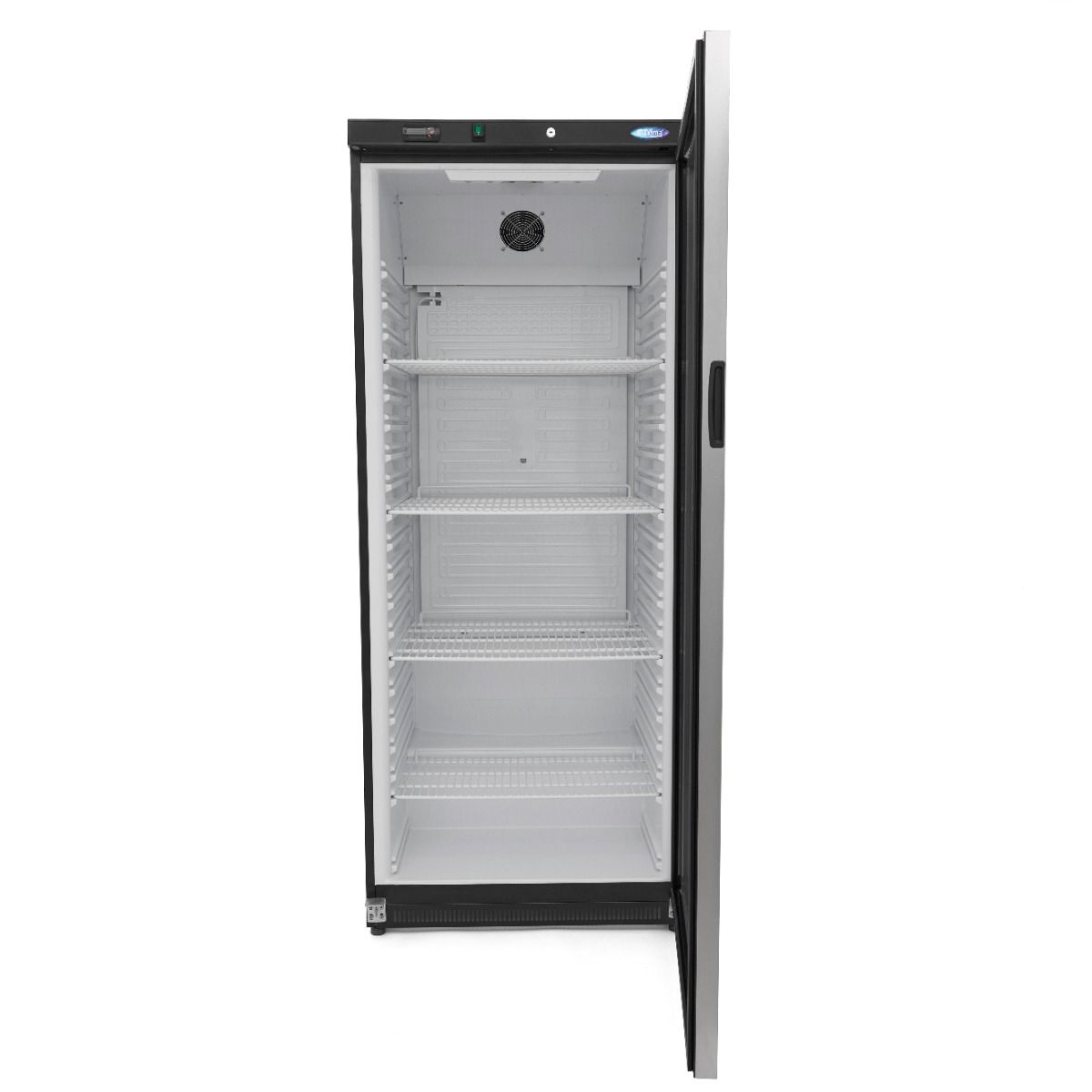 Réfrigérateur - 600 L - noir - avec porte en verre – Maxima 09405032