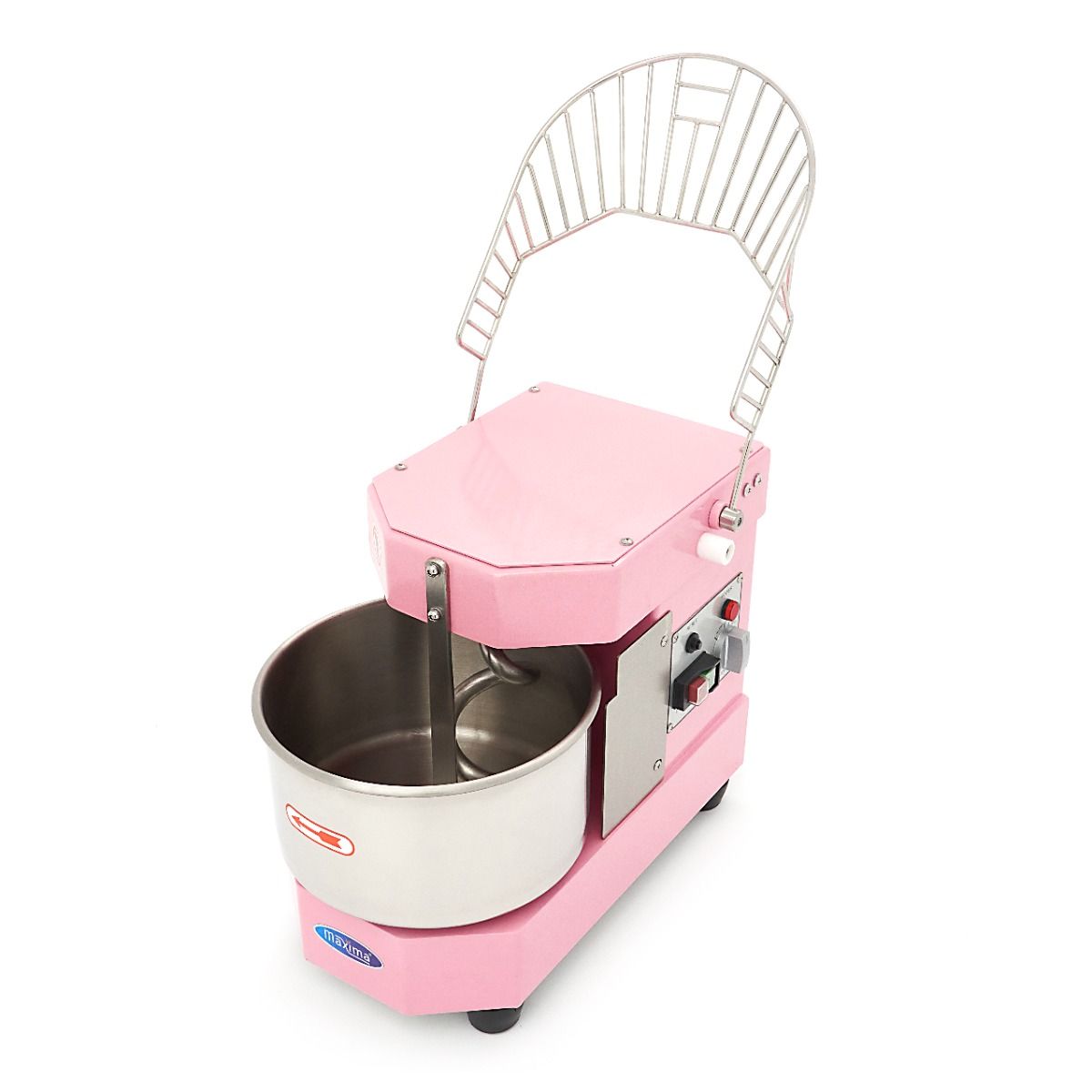 Pétrin à spirale / pétrin à pâte - 8 L - 4,5 kg de pâte - rose – Maxima 09361012