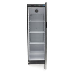 Réfrigérateur - 400 L - noir - avec porte en verre – Maxima 09405020