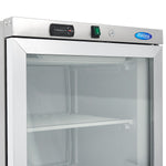 Congélateur - 400 L - acier inoxydable - avec porte en verre – Maxima 09405023