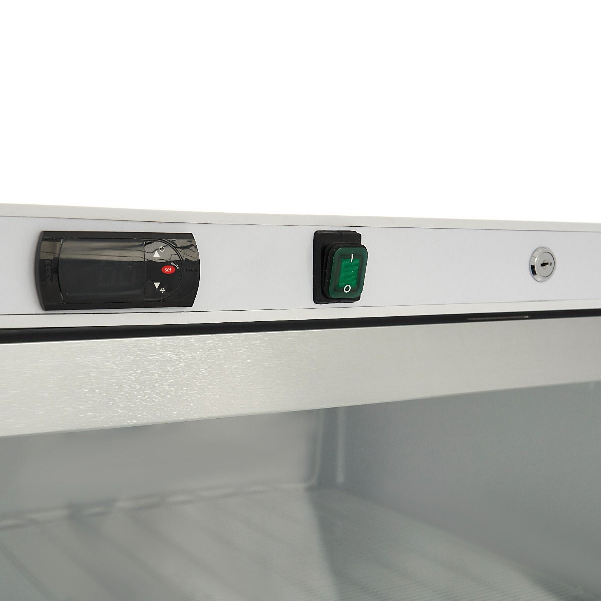 Congélateur - 600 L - blanc - avec porte en verre – Maxima 09405031