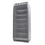 Congélateur - 600 L - acier inoxydable - avec porte en verre – Maxima 09405035